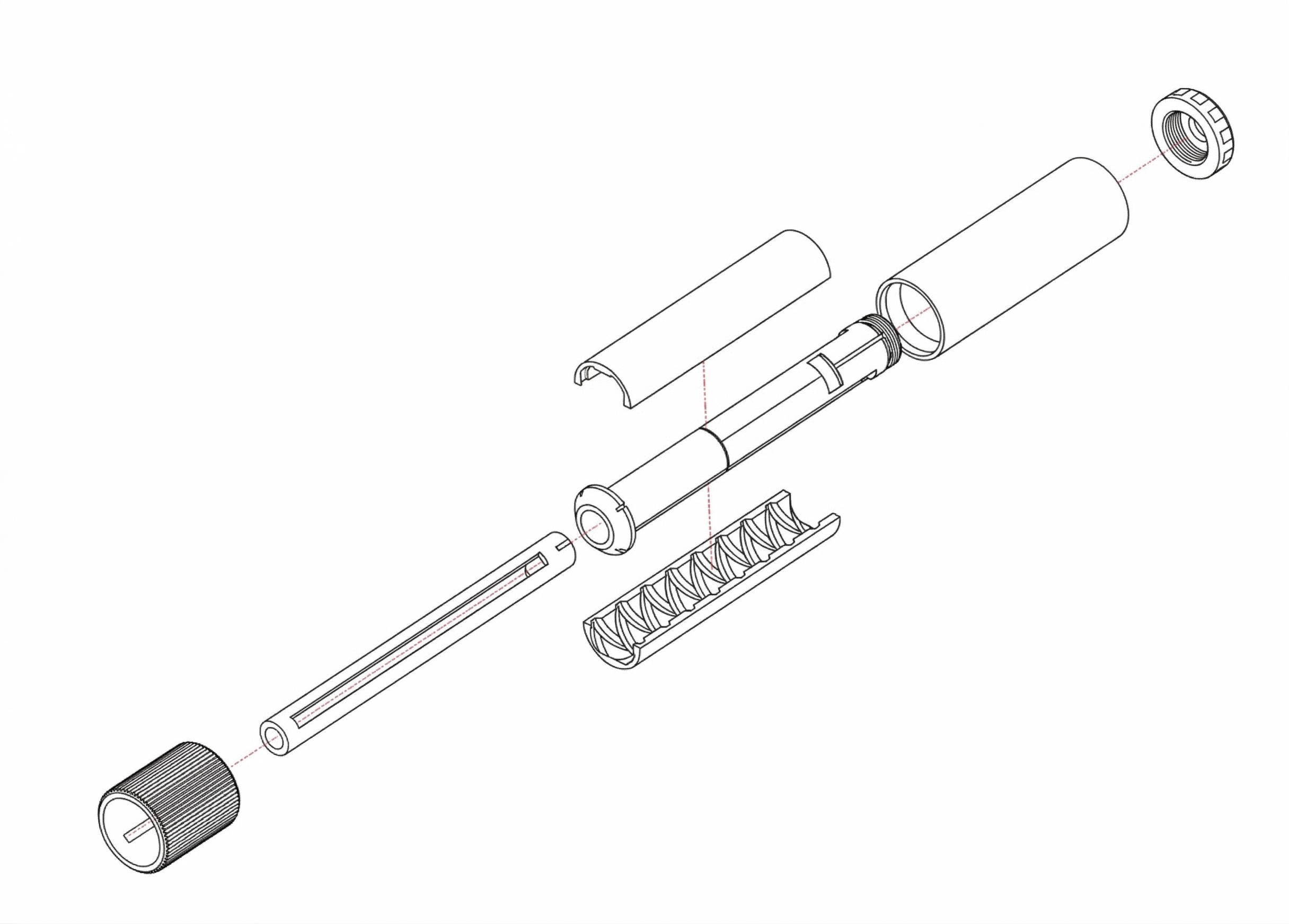 OpenGrip Duo — exploded assembly view